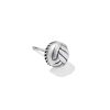 Volleyball Oxidized Sterling Silver Single Stud Earring