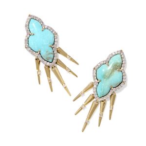 Abbie 14k Yellow Gold Fringe Drop Earrings