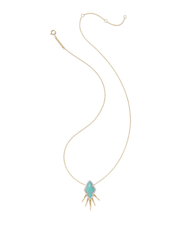 Abbie 14k Yellow Gold Fringe Short Pendant Necklace - alternate view