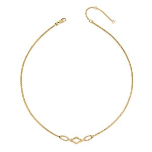 Abbie 18k Yellow Gold Vermeil Link and Chain Necklace - alternate view