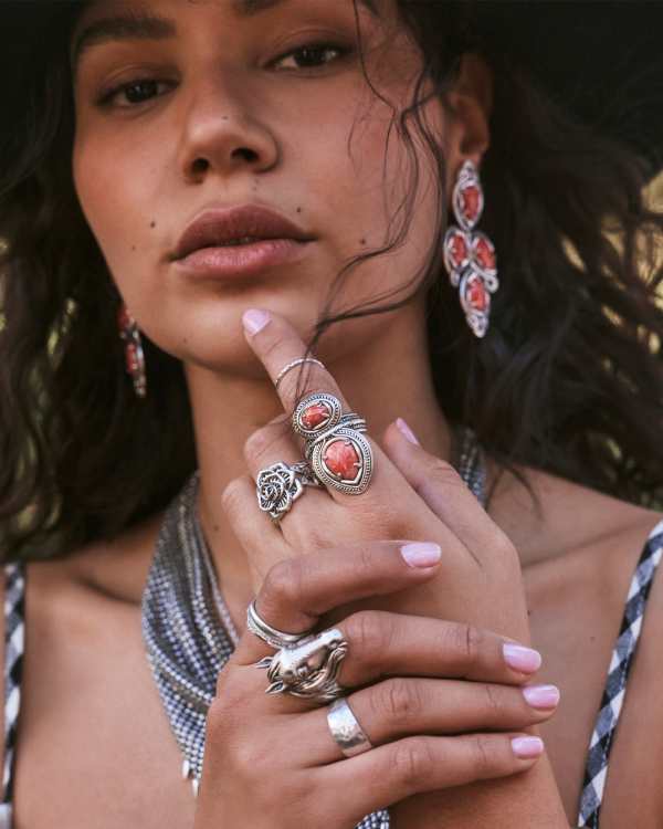 Beau Cocktail Ring in Vintage Silver - view 2