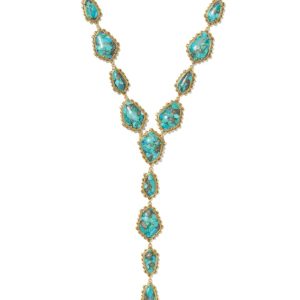Ellery Vintage Gold Lariat Necklace