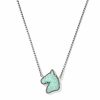 Horse Vintage Silver Short Pendant Necklace