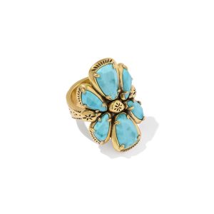 Jamie Vintage Gold Cocktail Ring