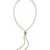 Keziah Etch Vintage Gold Bolo Necklace
