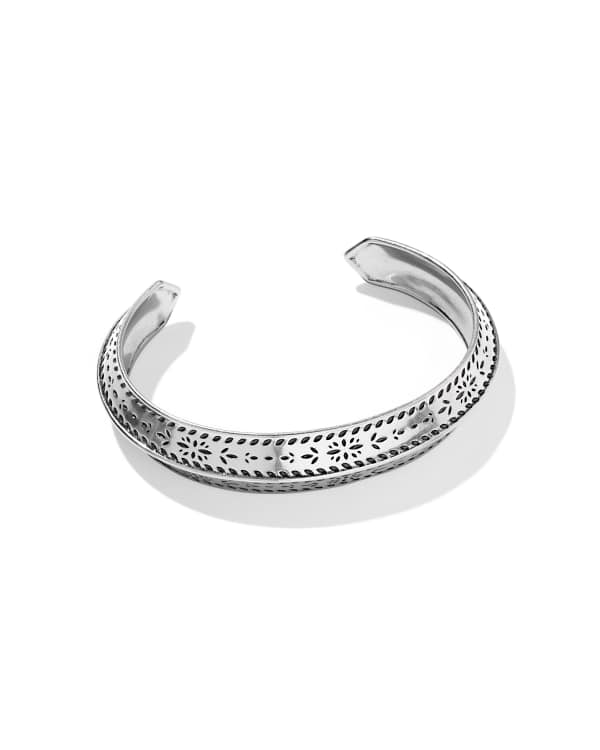 Keziah Etch Vintage Silver Cuff Bracelet