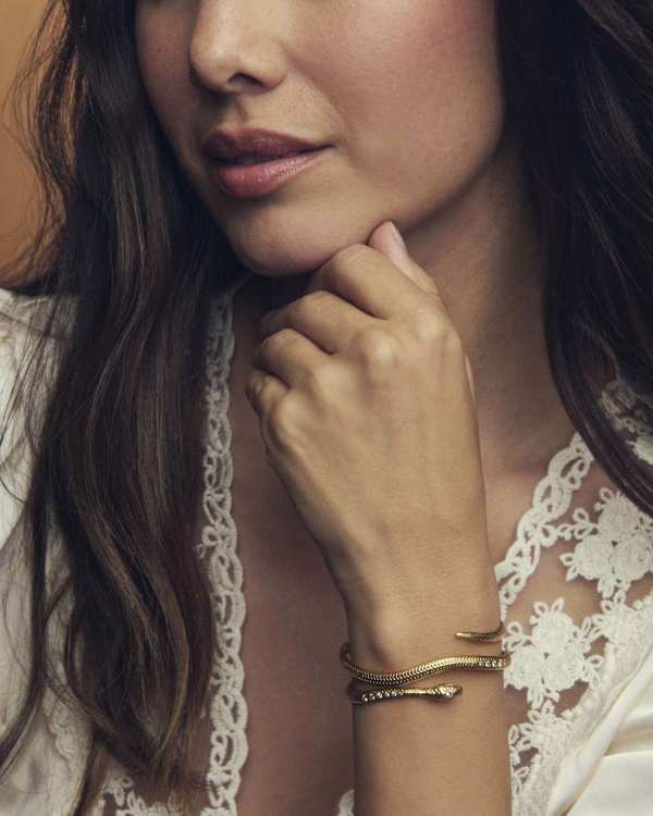 Phoenix Cuff Bracelet in Vintage Gold - view 2