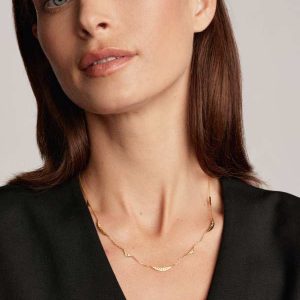 Sophee Strand Necklace in 18k Yellow Gold Vermeil - alternate view