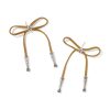 Tedi Vintage Silver Bow Statement Earrings