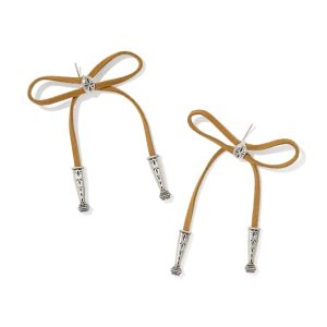 Tedi Vintage Silver Bow Statement Earrings