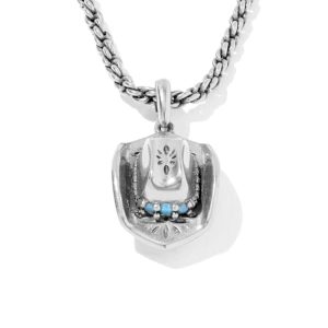 Tiny Cowboy Hat Vintage Silver Short Pendant Necklace
