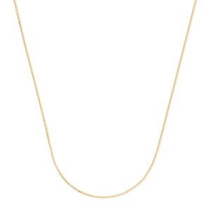 18 Inch Thin Chain Necklace in 18k Gold Vermeil