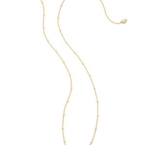 Abbie Gold Pendant Necklace in Ivory Mother-of-Pearl - alternate view