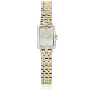 Adela Two Tone Stainless Steel Watch in Ivory Mother-of-Pearl