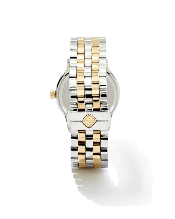 Alex Two Tone Stainless Steel 35mm Watch in Ivory Mother-of-Pearl - view 2