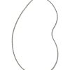 Beck 22" Thin Round Box Chain Necklace in Oxidized Sterling Silver