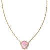 Brynne Shell Gold Short Pendant Necklace