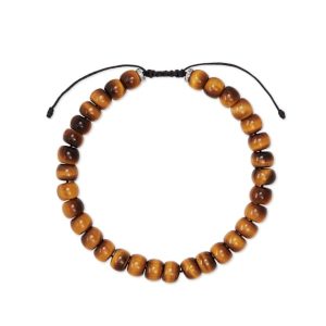 Cade Oxidized Sterling Silver Bracelet in Brown Tiger's Eye