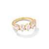 Cailin Gold Crystal April Band Ring