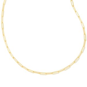Courtney Paperclip Necklace in Gold