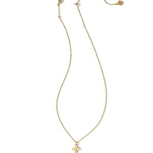 Cross Pendant Necklace in Gold - alternate view