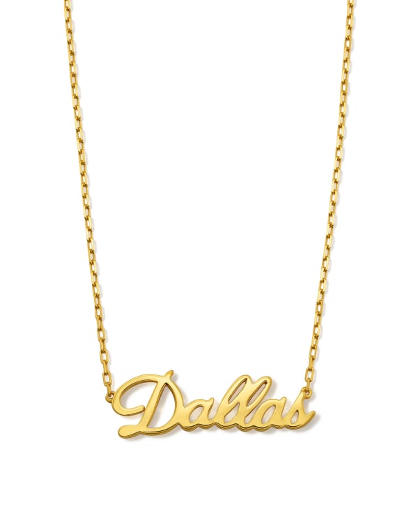 Dallas Pendant Necklace in 18k Gold Vermeil