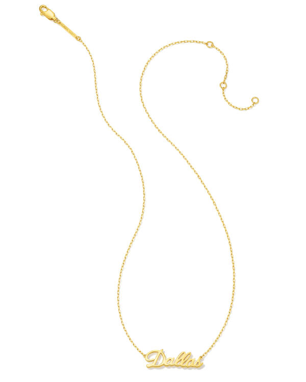 Dallas Pendant Necklace in 18k Gold Vermeil - alternate view