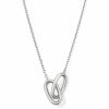 Danielle Sterling Silver Interlocking Pendant Necklace