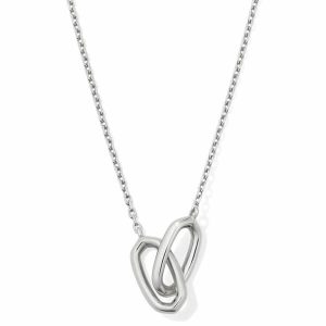Danielle Sterling Silver Interlocking Pendant Necklace