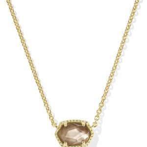 Daphne Gold Frame Short Pendant Necklace