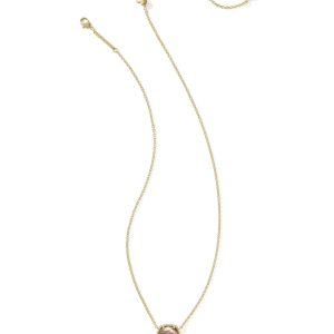 Daphne Gold Frame Short Pendant Necklace - alternate view