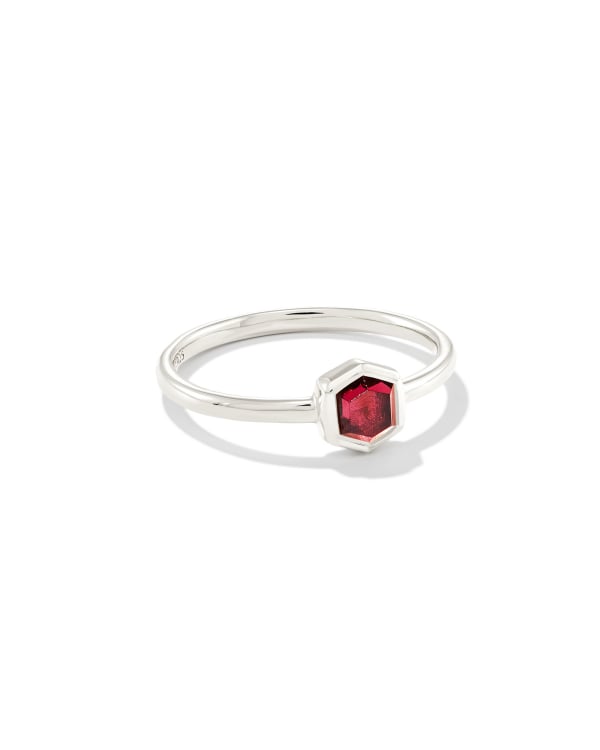 Davie Sterling Silver January Band Ring