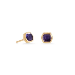 Davie 18k Gold Vermeil September Stud Earrings