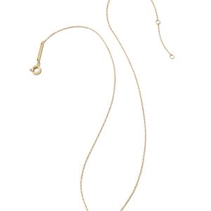 0.24 ct Elisa 14k Yellow Gold Interlocking Pendant Necklace in White Diamond - view 2
