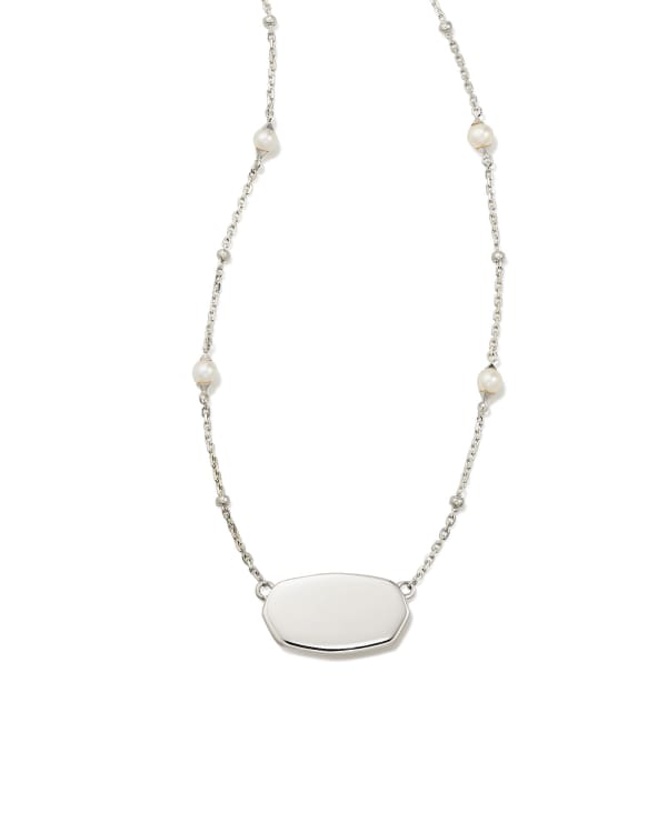 Elisa Pearl Sterling Silver Pendant Necklace in Freshwater Cultured Pearl