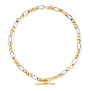Embry Mixed Metal Link and Chain Necklace