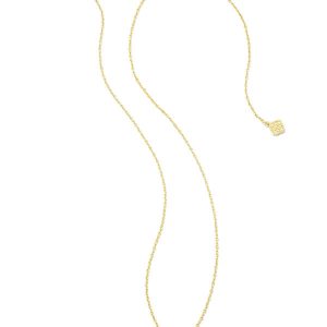 Framed Ari Heart Gold Short Pendant Necklace in Light Pink Drusy - alternate view