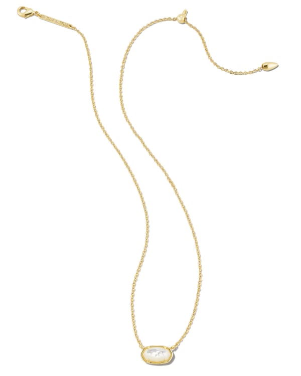 Grayson Gold Pendant Necklace in Ivory Mother-of-Pearl - alternate view