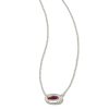 Grayson Silver Pendant Necklace in Dichroic Glass