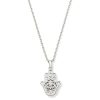Hamsa Silver Short Pendant Necklace