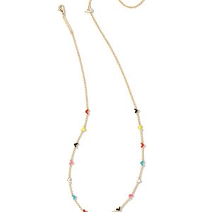 Haven Heart Gold Strand Necklace in Multi Mix - alternate view