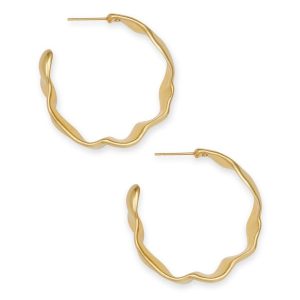 Holland Vintage Gold Hoop Earrings