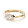 0.14 ct Isa Ring in Pave Diamond and 14k Yellow Gold