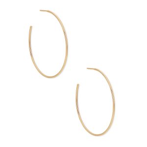 Keeley 50mm Hoop Earrings in 18k Gold Vermeil