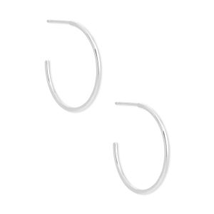 Keeley 25mm Small Hoop Earrings in Sterling Silver
