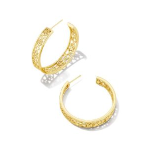 Kelly Hoop Earrings in Gold