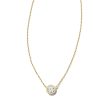 0.25 ct Lab Grown White Diamond Audrey Pendant Necklace in 14k Yellow Gold