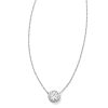 0.5 ct Lab Grown White Diamond Audrey Pendant Necklace in 14k White Gold