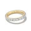 2 ct Lab Grown White Diamond Marilyn Band Ring in 14k Yellow Gold