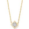 0.75 ct Lab Grown Diamond Michelle 14k Yellow Gold Pendant Necklace